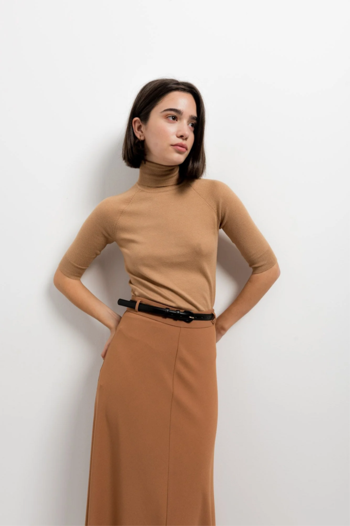 Windsor Tan Belt Skirt Large image 1